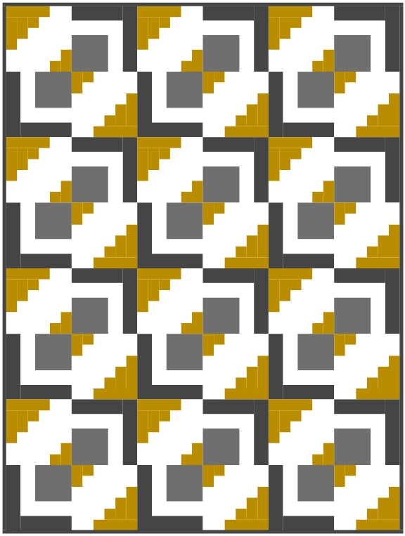 Key Cabin Quilt Block Pattern