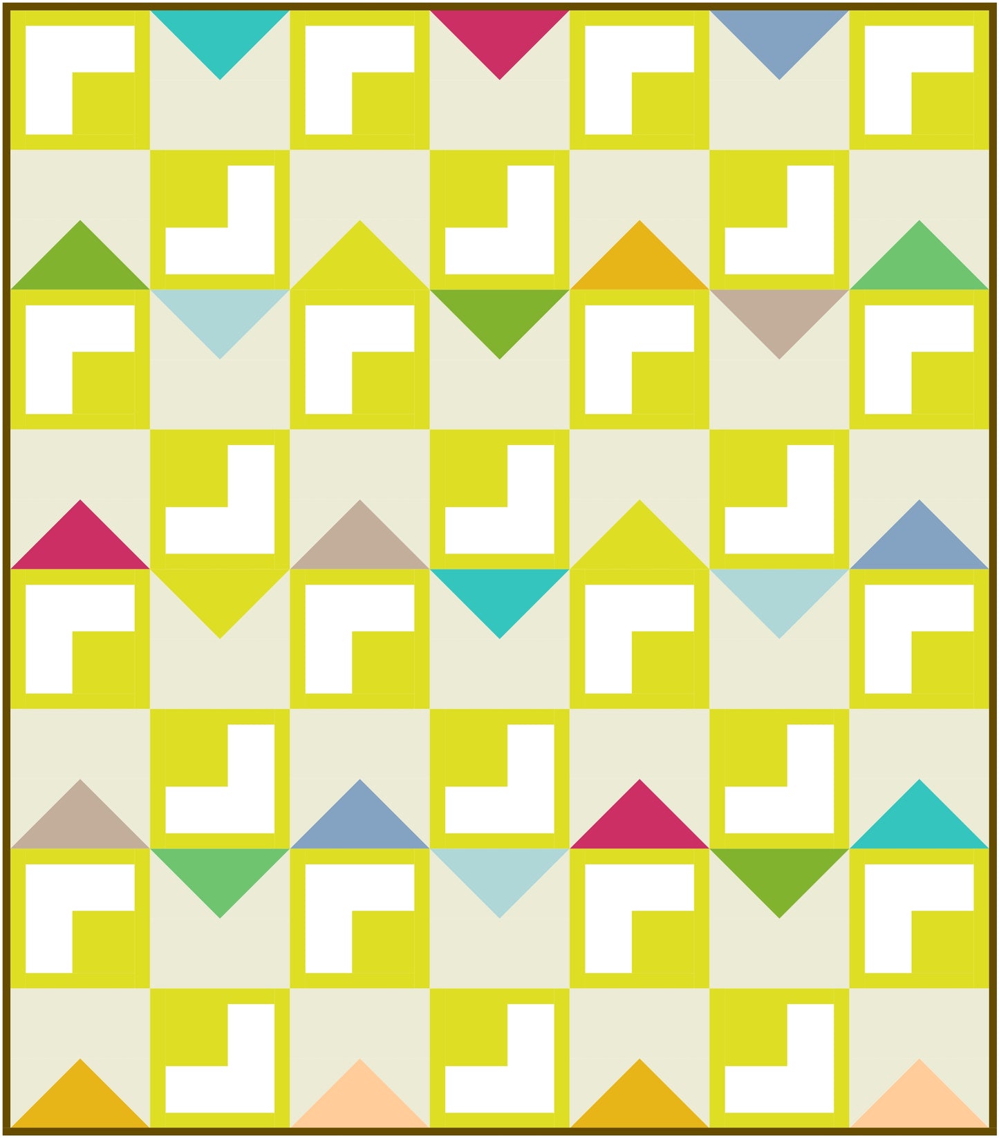 Keystone Quilt Block Pattern