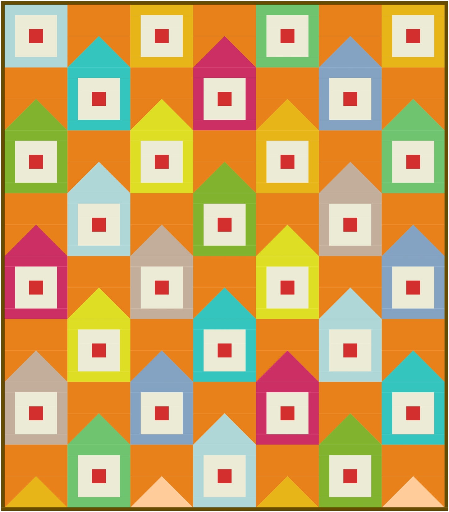 Keystone Quilt Block Pattern