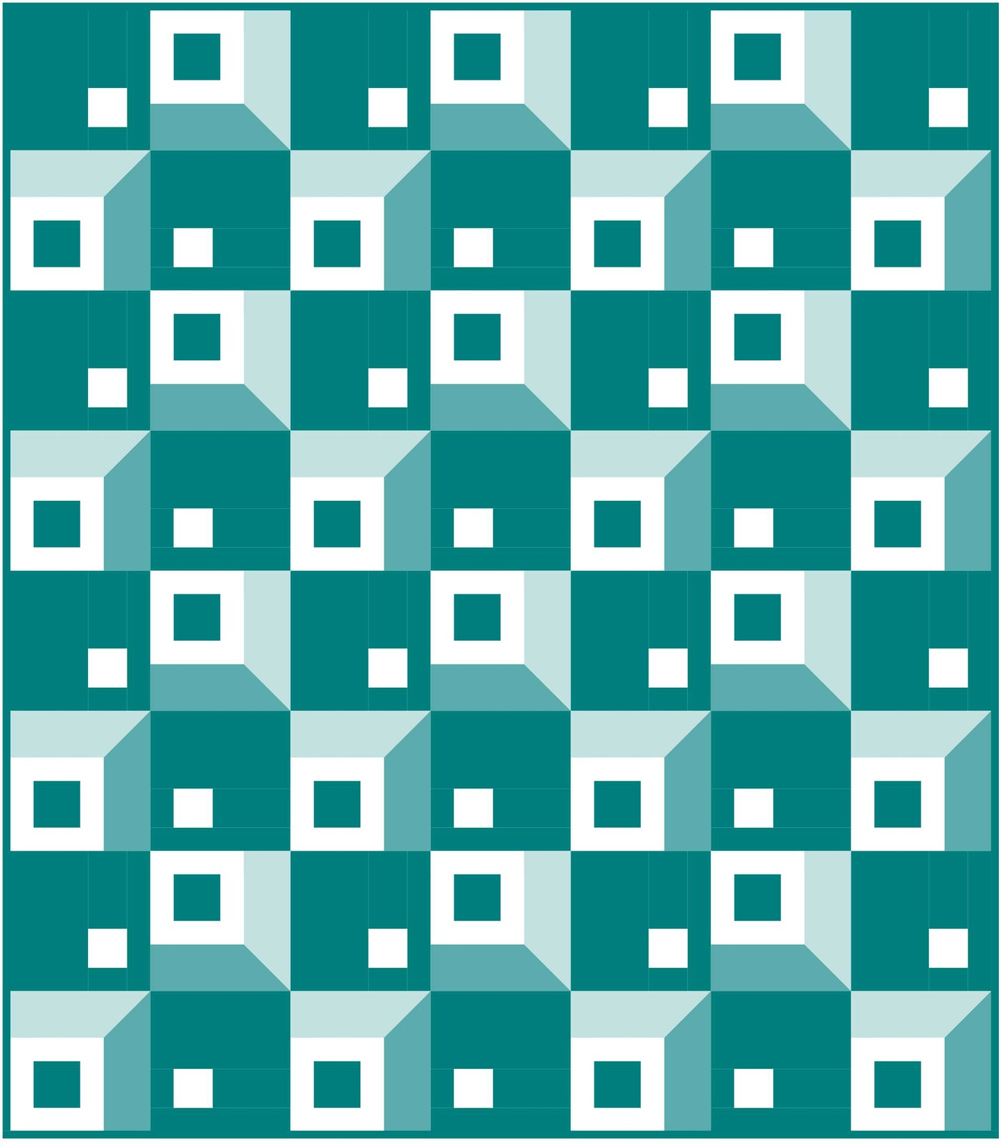 Mitered Cabin Quilt Block Pattern