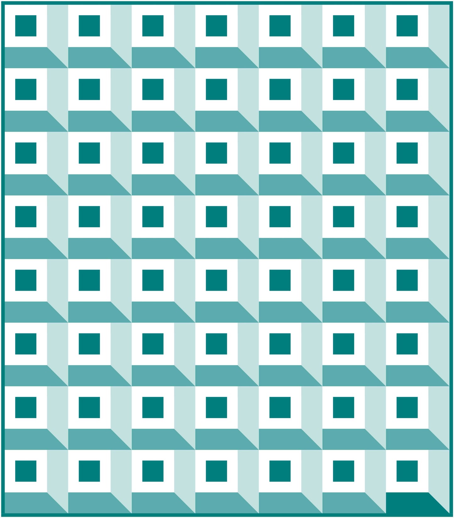 Mitered Cabin Quilt Block Pattern