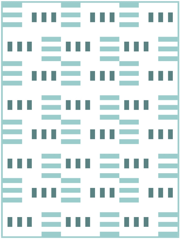 Piano Keys Quilt Block Pattern