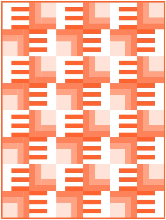 Piano Keys Quilt Block Pattern