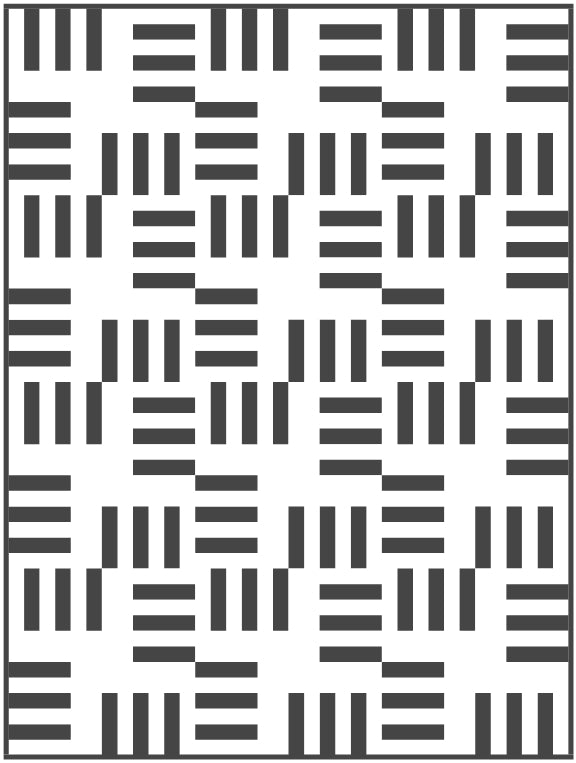 Piano Keys Quilt Block Pattern