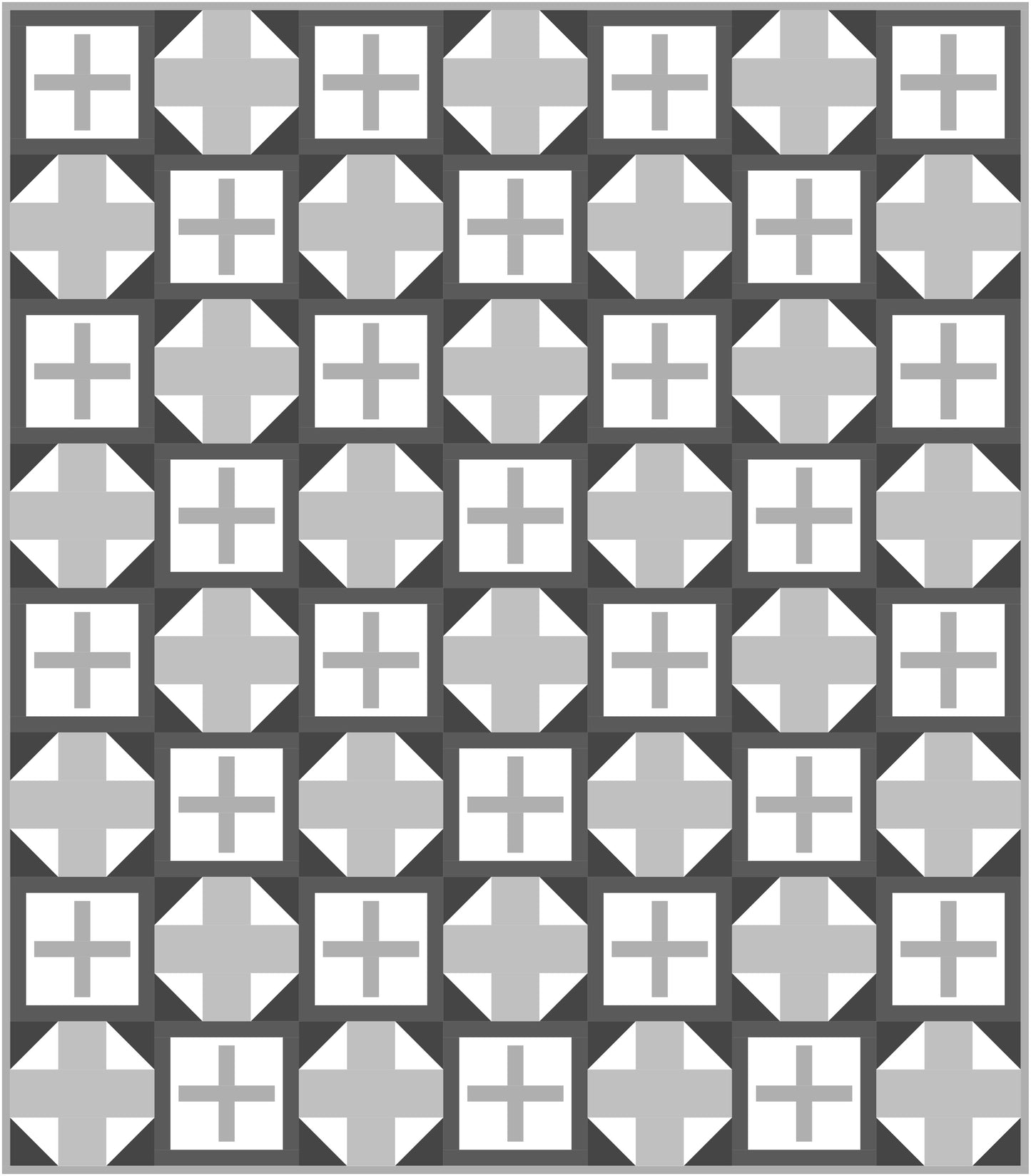 Positive Quilt Block Pattern