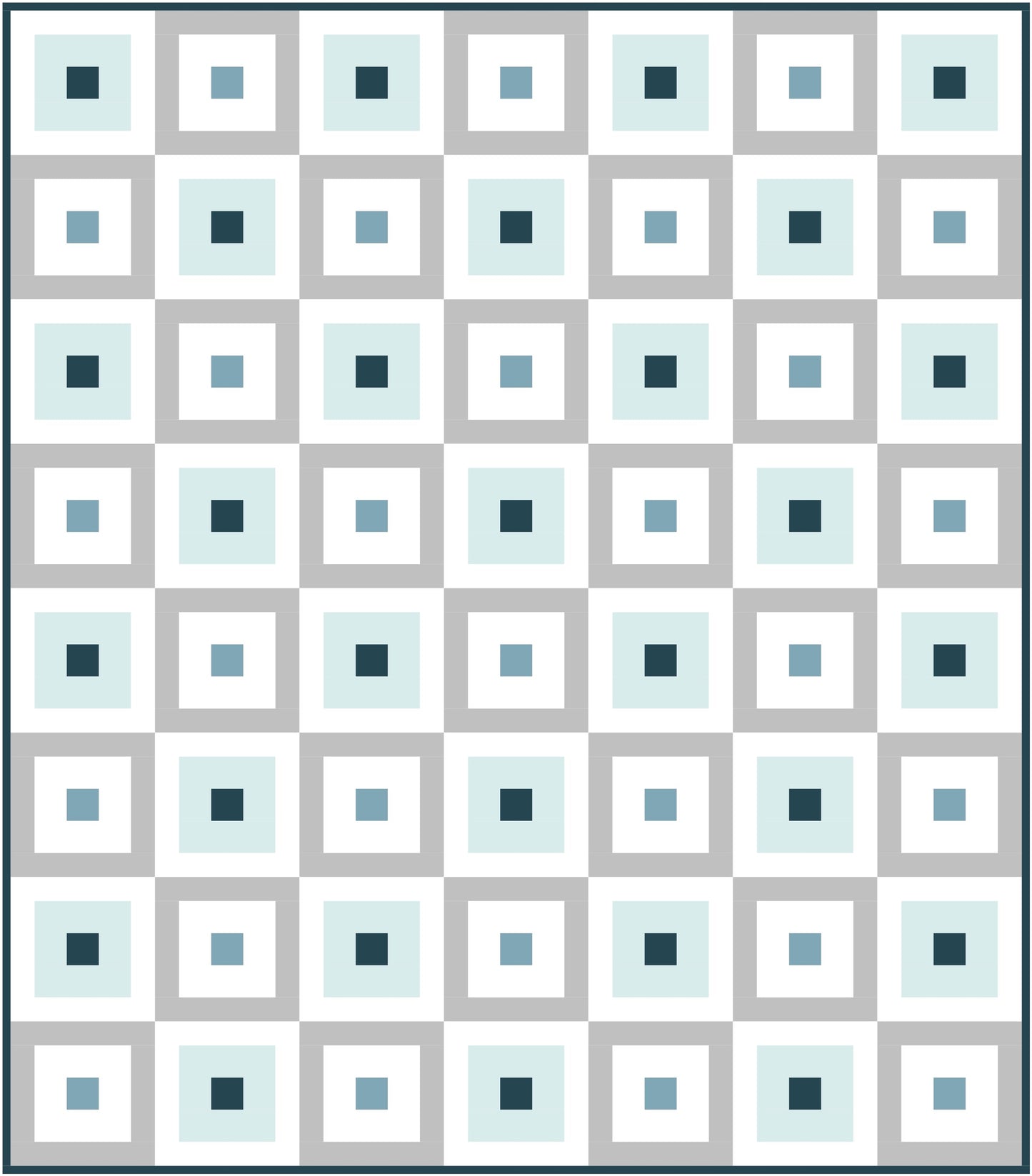 Simple Cabin Quilt Block Pattern