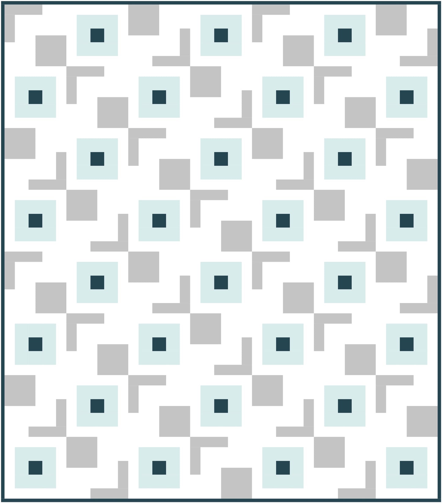 Simple Cabin Quilt Block Pattern