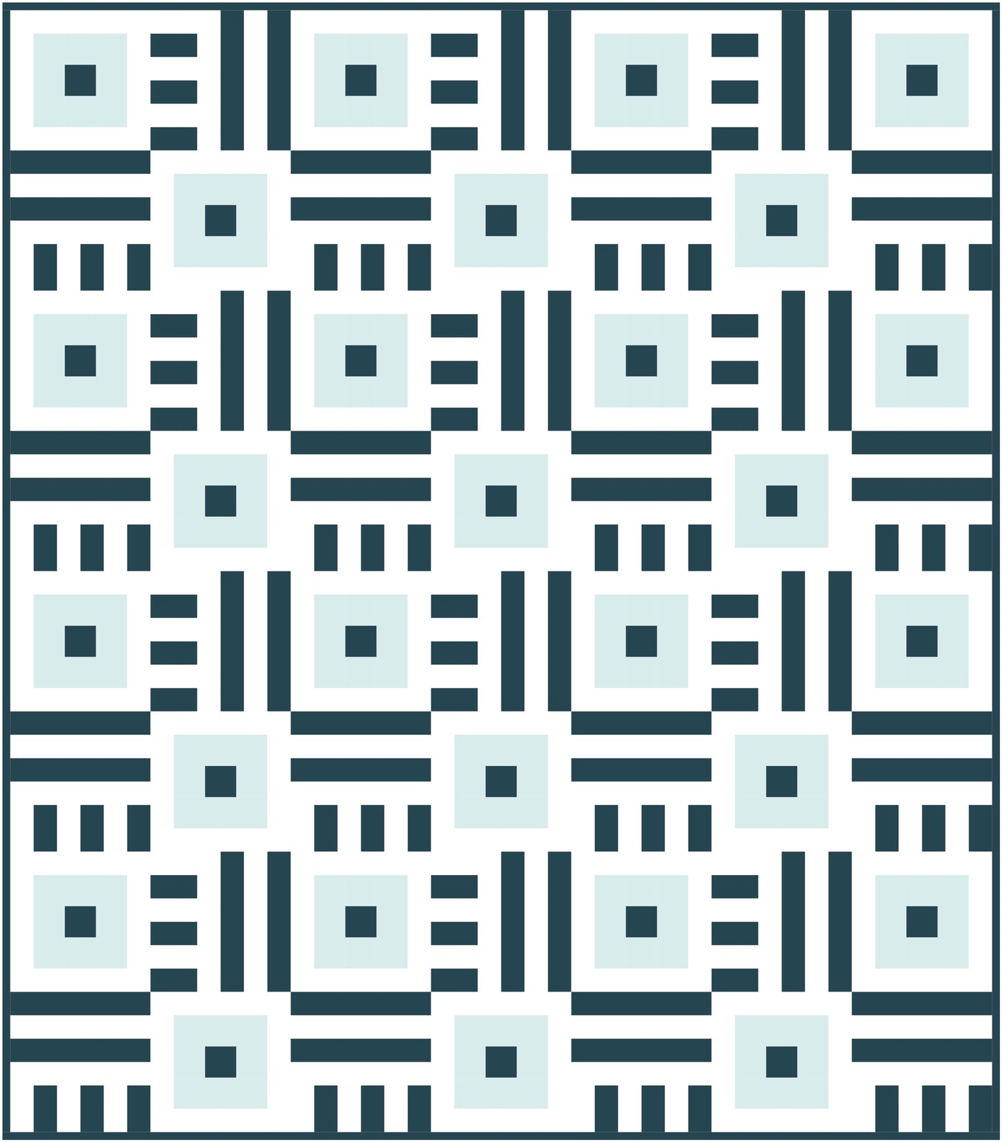 Simple Cabin Quilt Block Pattern