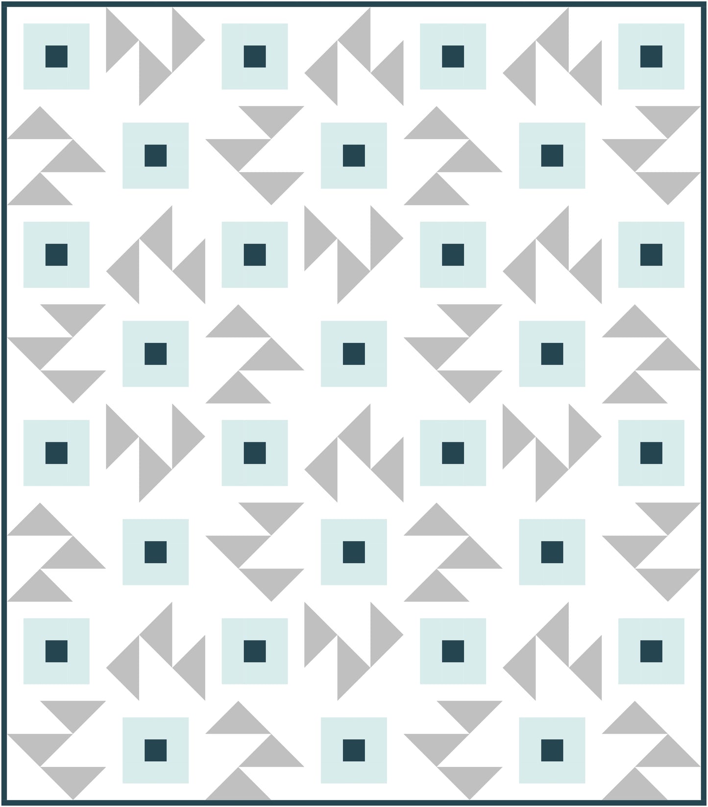 Simple Cabin Quilt Block Pattern