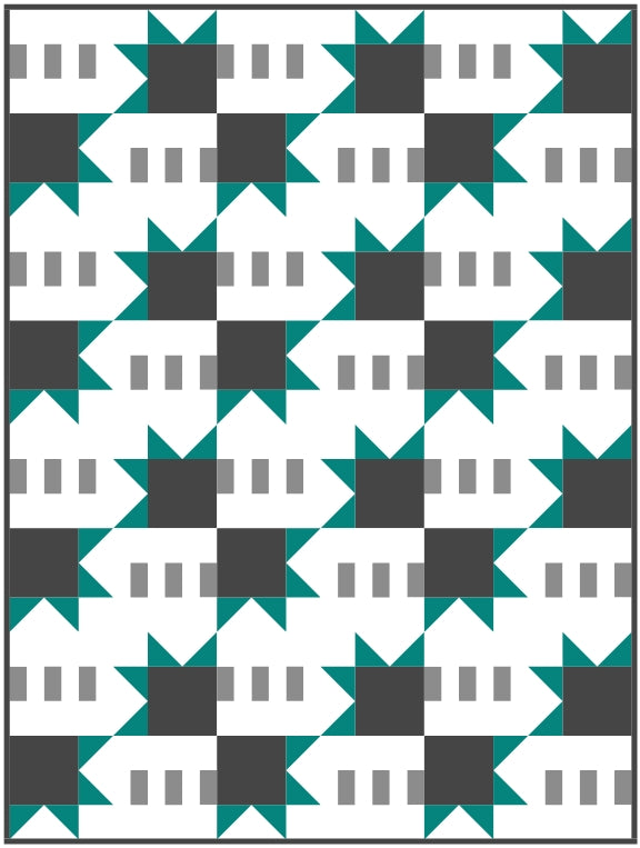 Star Zone Quilt Block Pattern