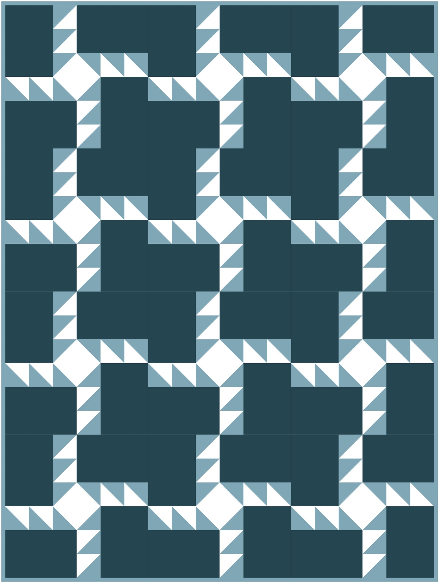 Triple Third Quilt Block Pattern