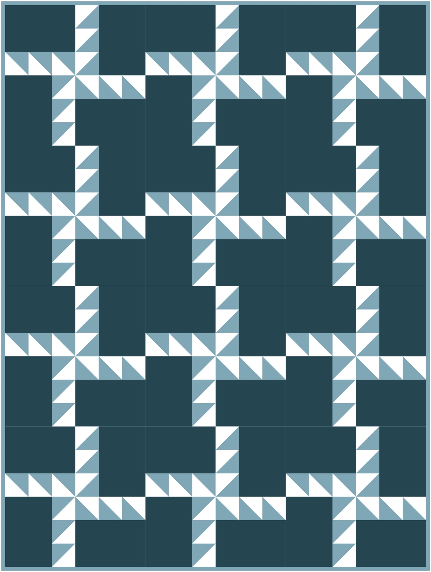 Triple Third Quilt Block Pattern