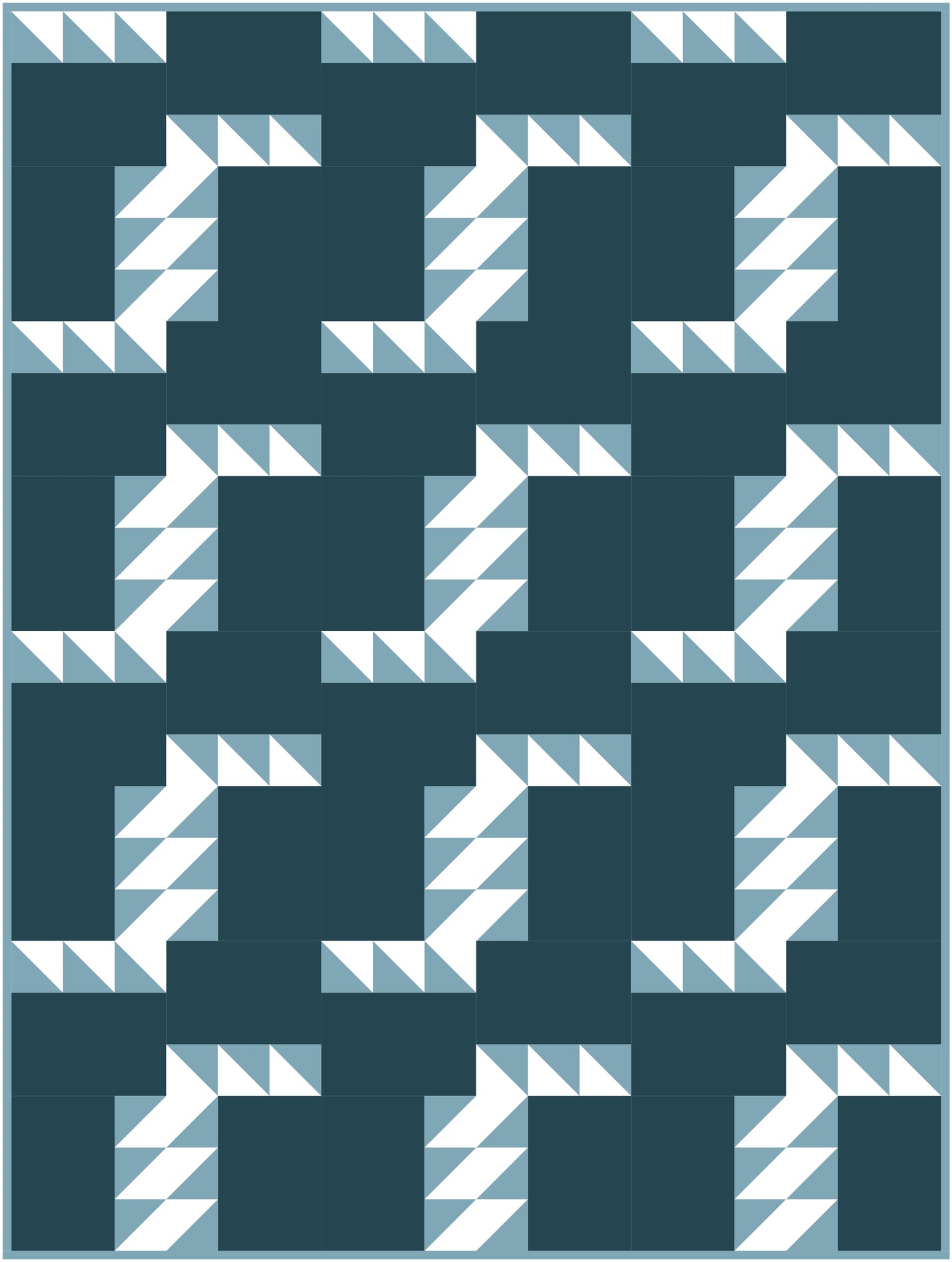 Triple Third Quilt Block Pattern