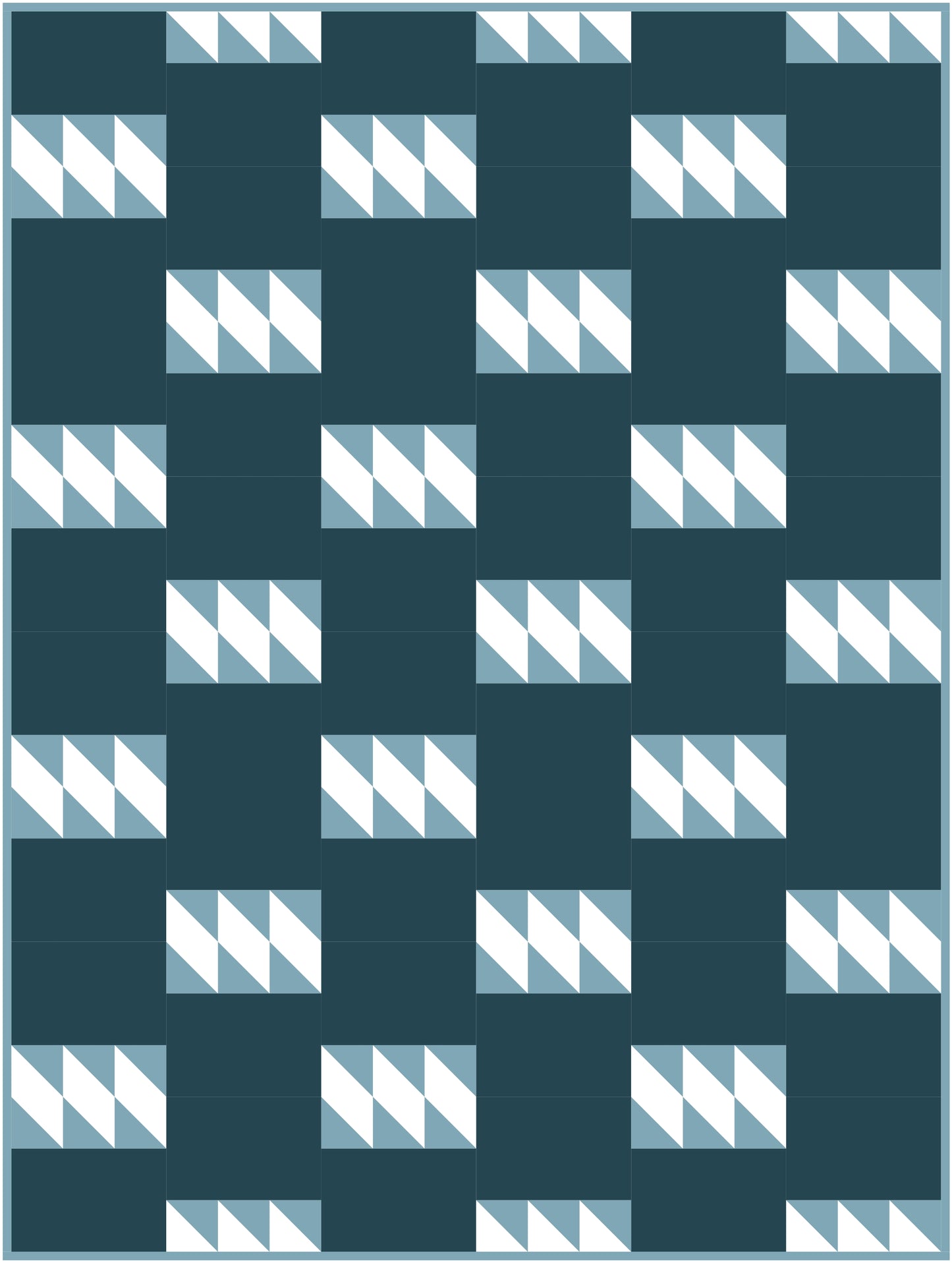 Triple Third Quilt Block Pattern