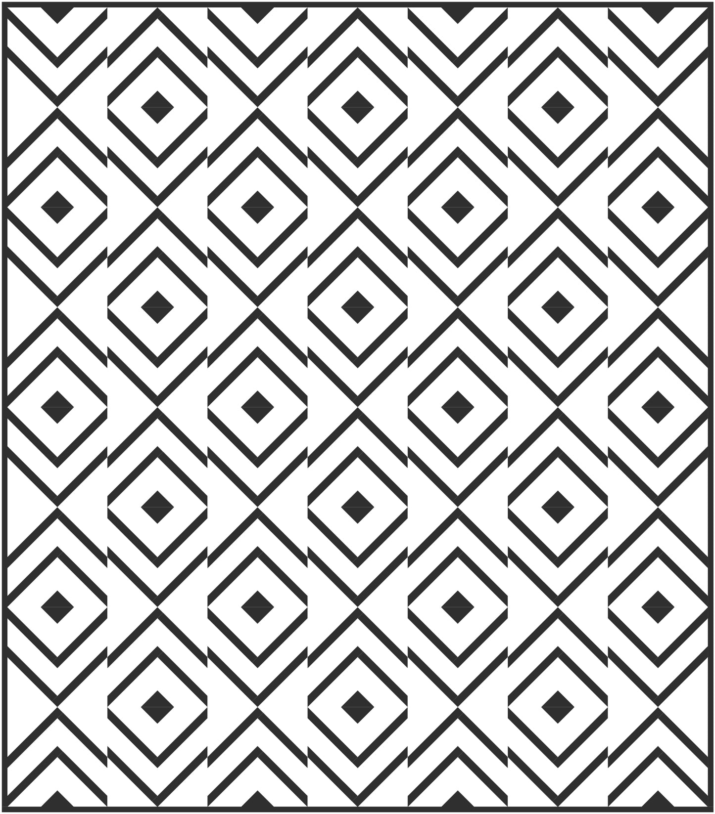 Waves Quilt Block Pattern