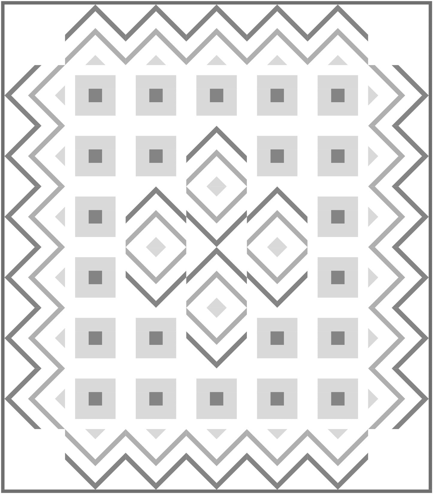 Waves Quilt Block Pattern