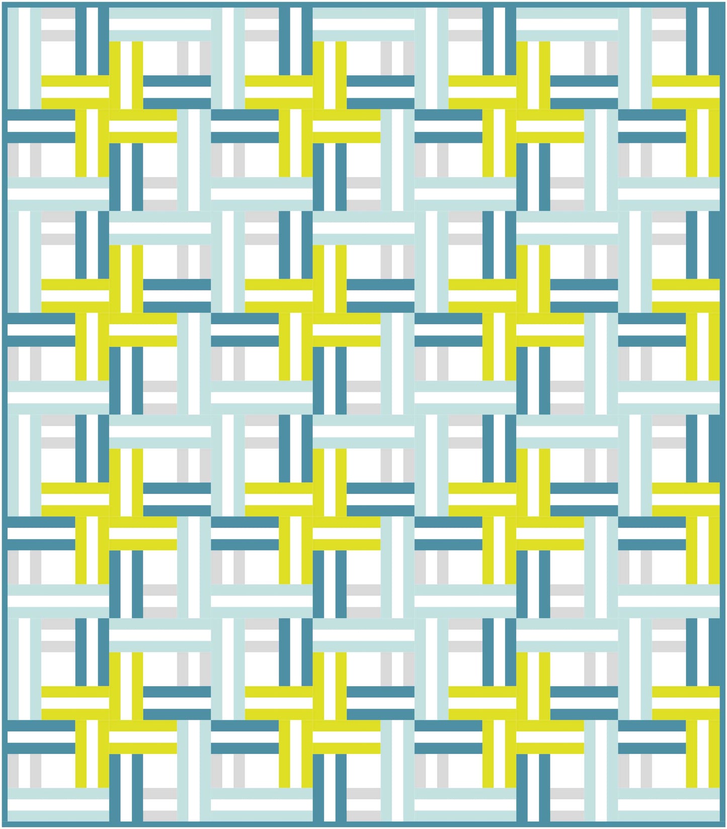 Woven Cabin Quilt Block Pattern