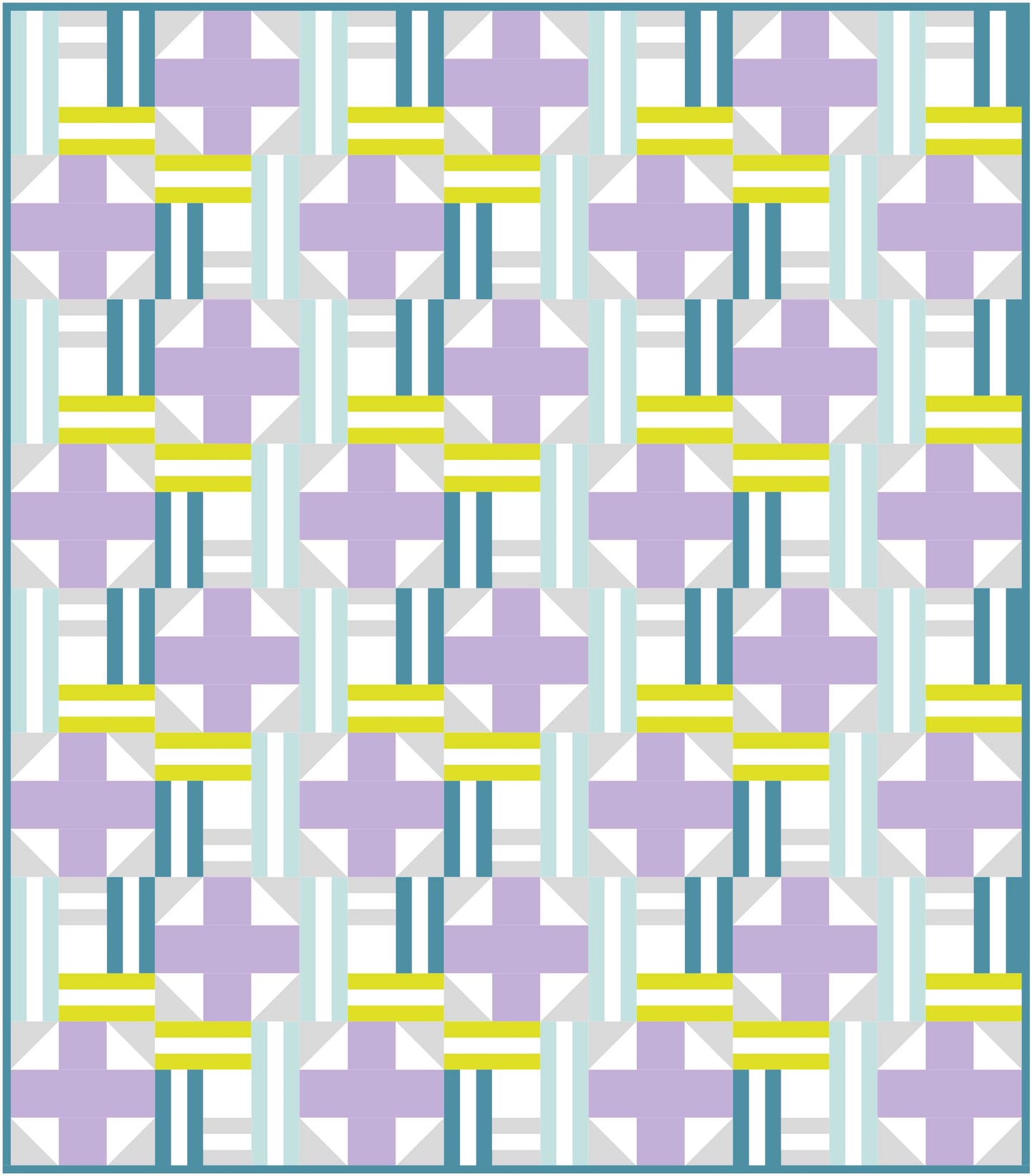 Woven Cabin Quilt Block Pattern