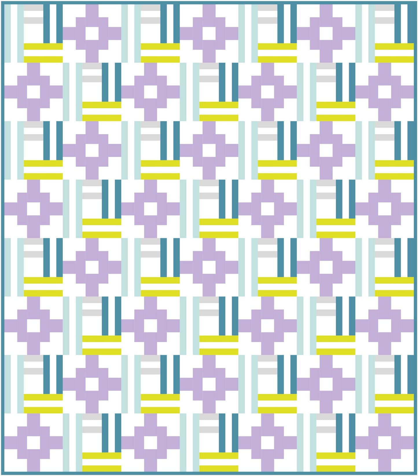 Woven Cabin Quilt Block Pattern