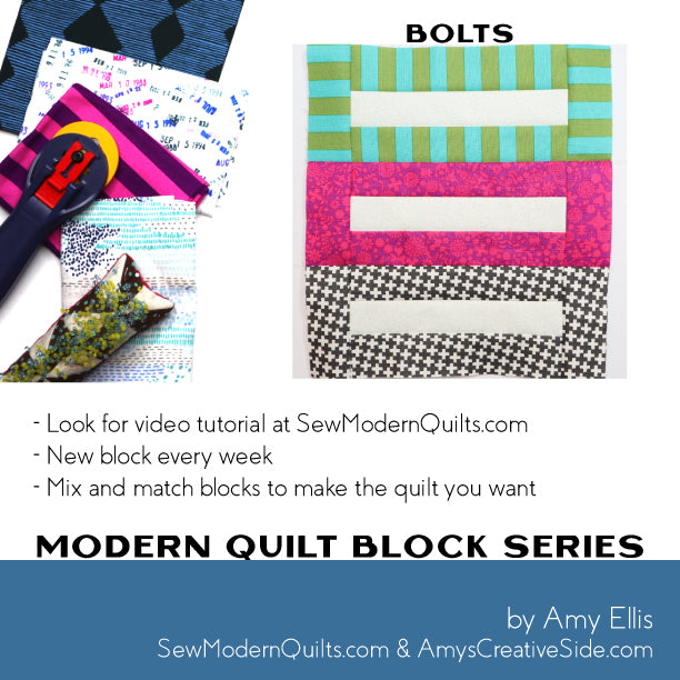 Bolts Quilt Block Pattern