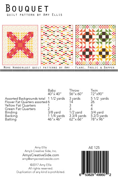 Bouquet Quilt Pattern