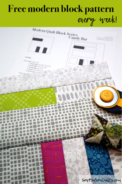 Candy Bar Quilt Block Pattern