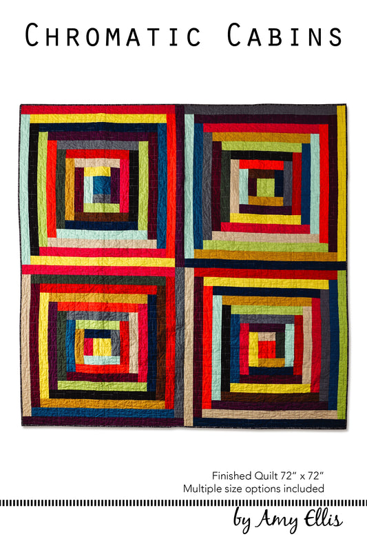 Chromatic Cabins PDF Quilt Pattern