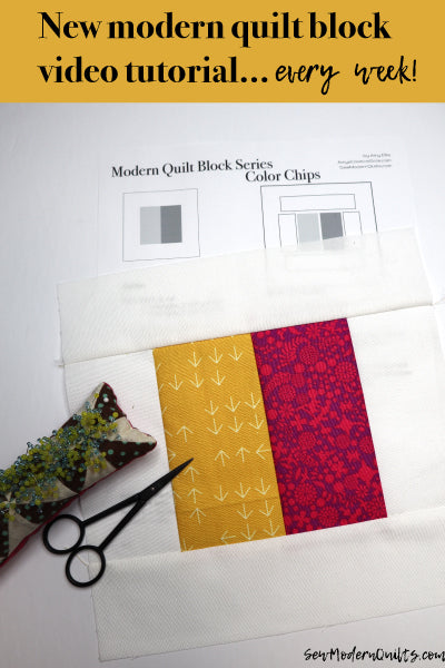 Color Chips Quilt Block Pattern