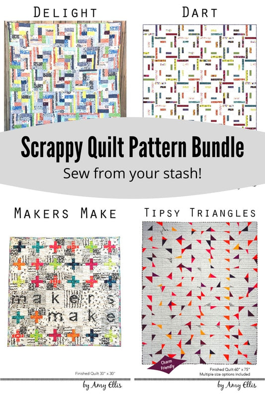Scrappy Quilt Pattern Bundle - PDF Downloads