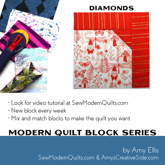 Diamonds Quilt Block Pattern