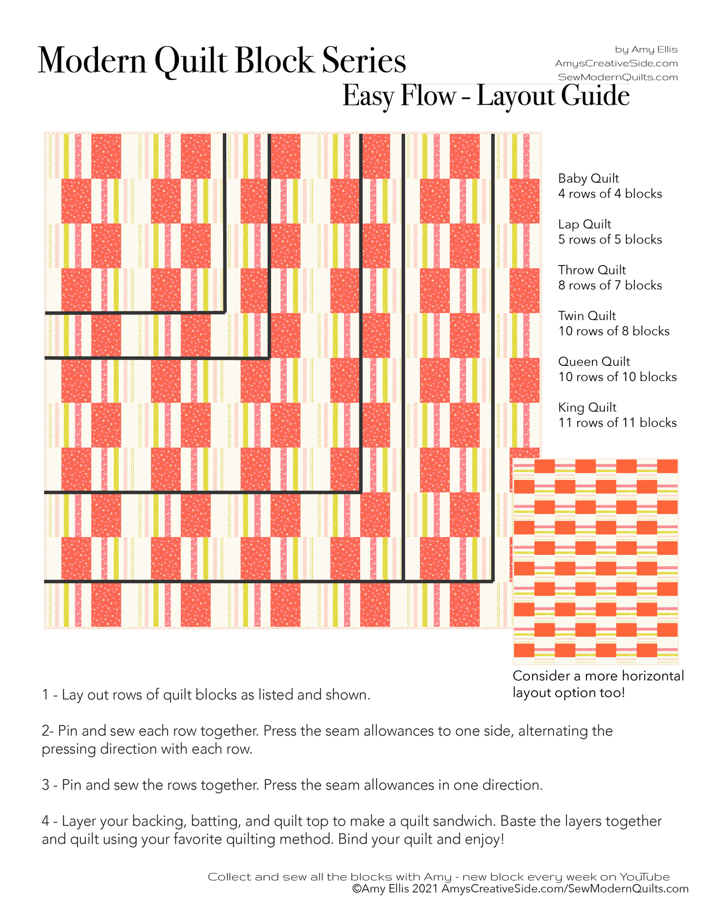 Easy Flow PDF Quilt Pattern
