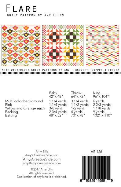 Flare PDF Quilt Pattern