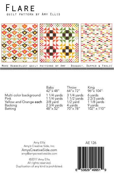 Flare Quilt Pattern
