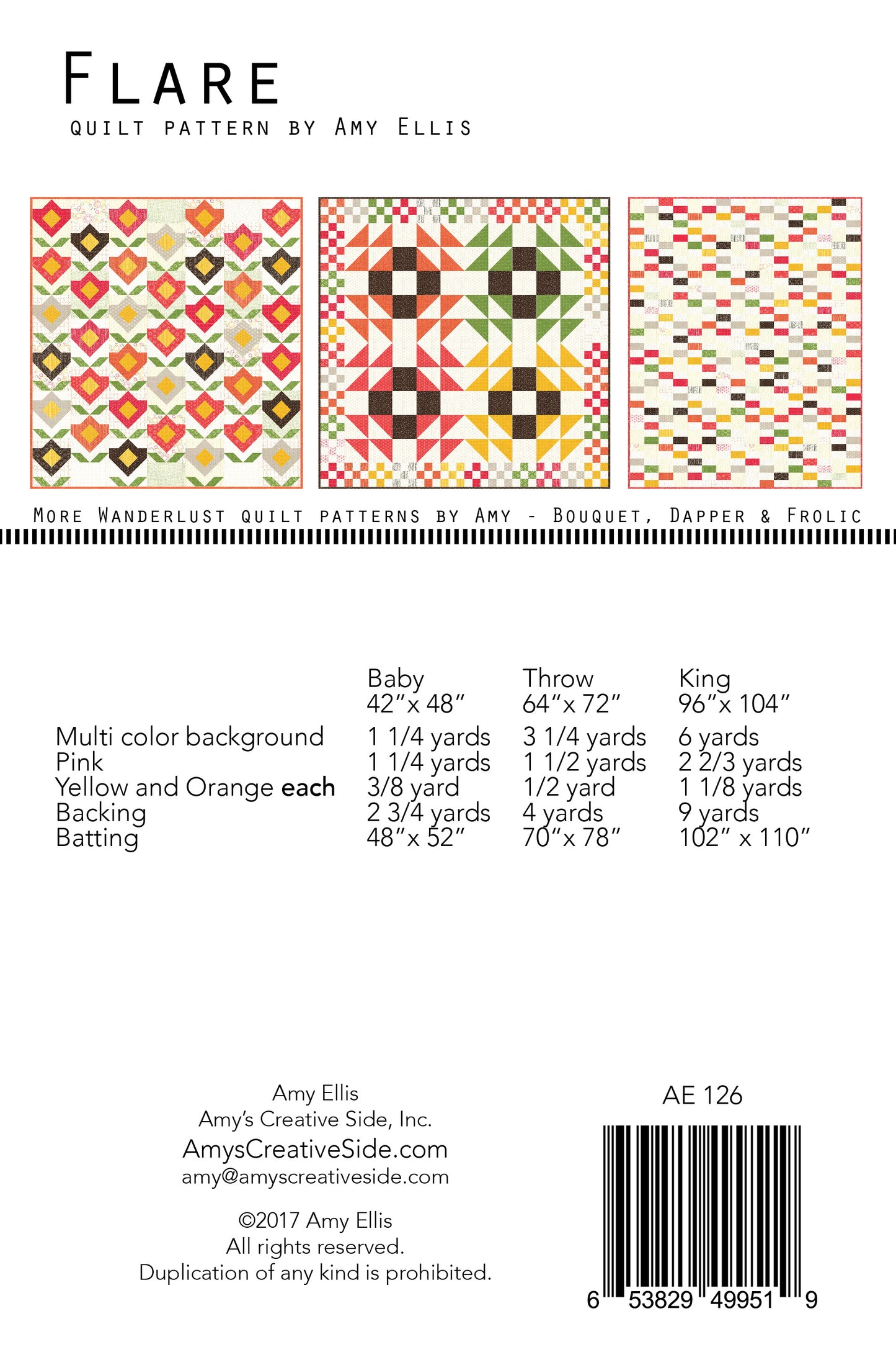 Flare Quilt Pattern –– Wholesale