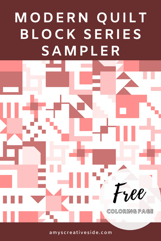 Sampler Coloring Page - Blocks 1-21