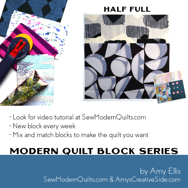 Half Full Quilt Block Pattern