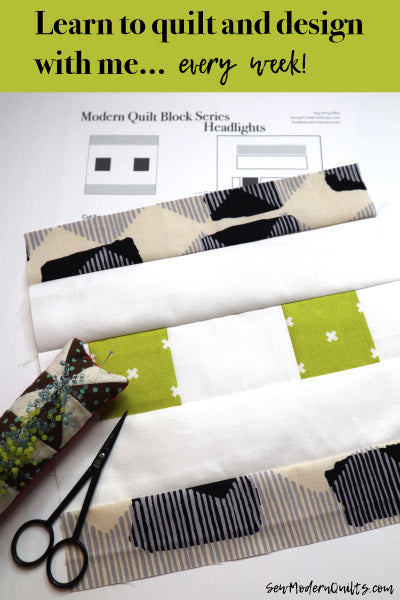 Headlights Quilt Block Pattern