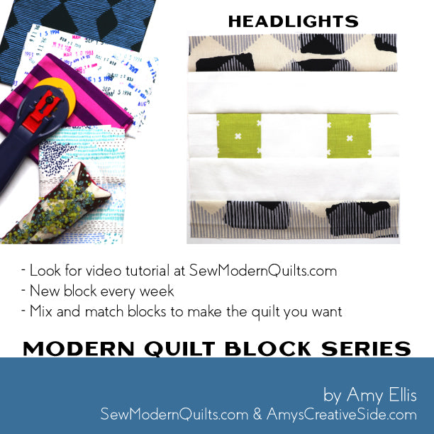 Headlights Quilt Block Pattern