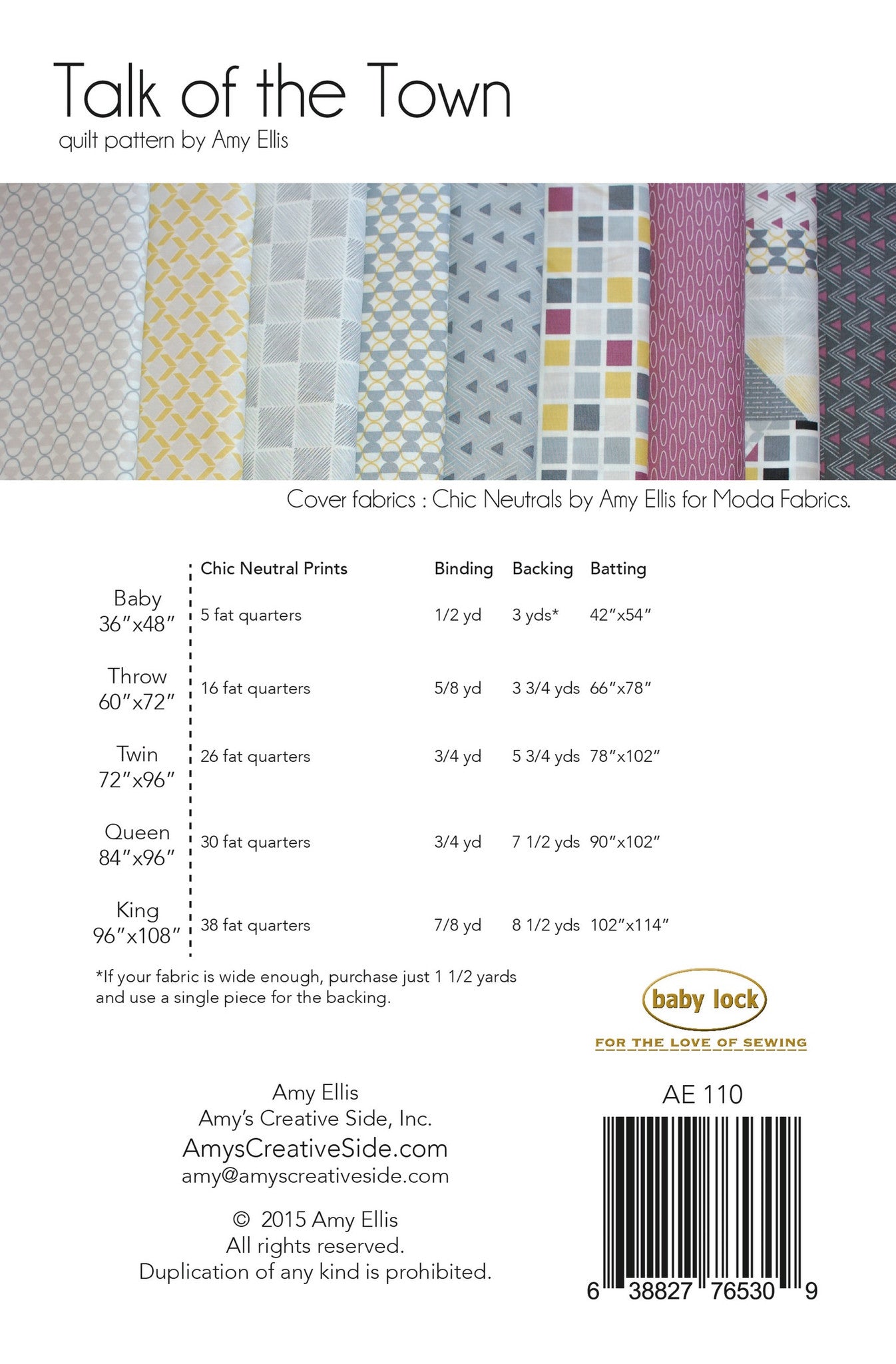 Talk of the Town PDF Quilt Pattern