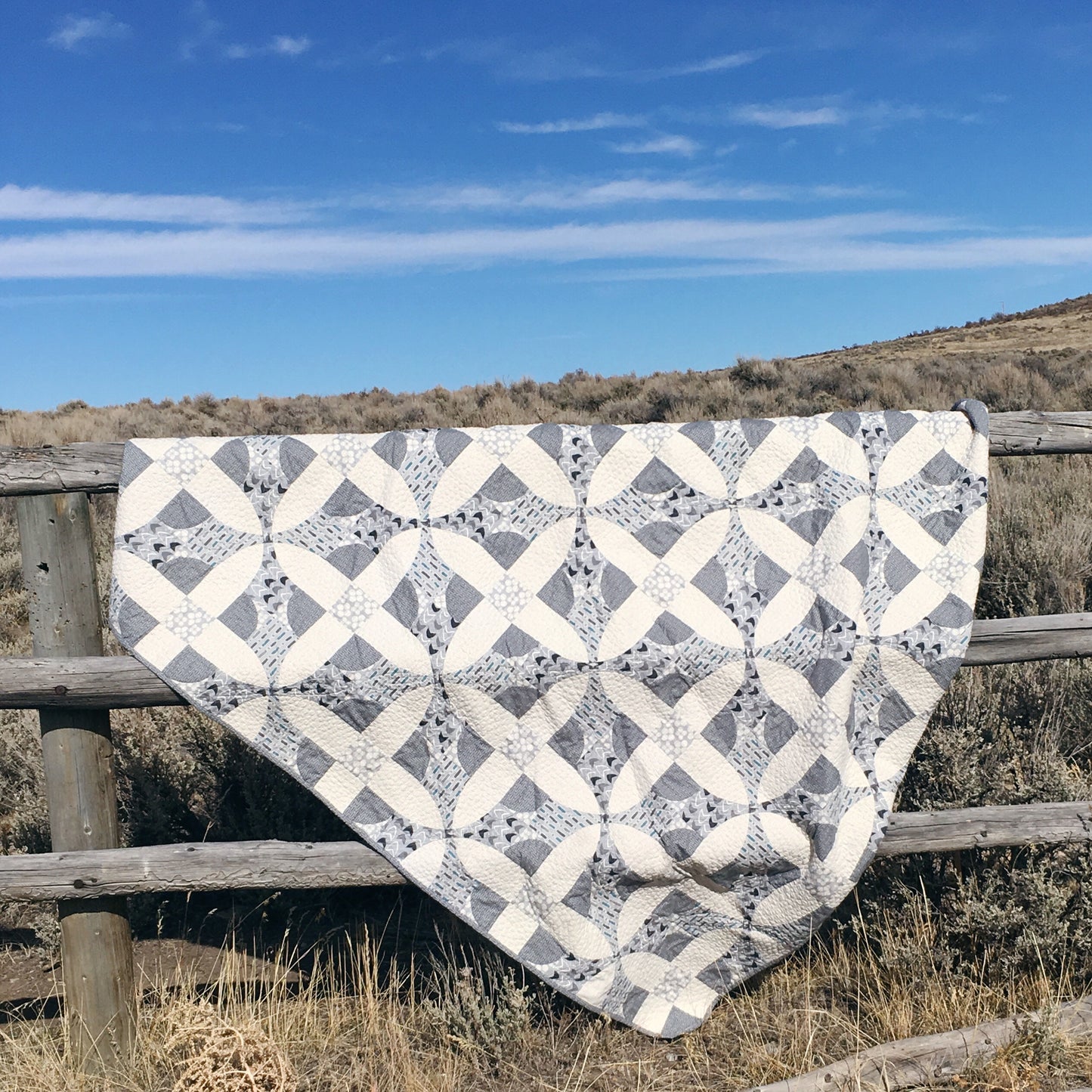 Amy Ellis's Layered Look Quilt Pattern featuring modern design with subtle depth