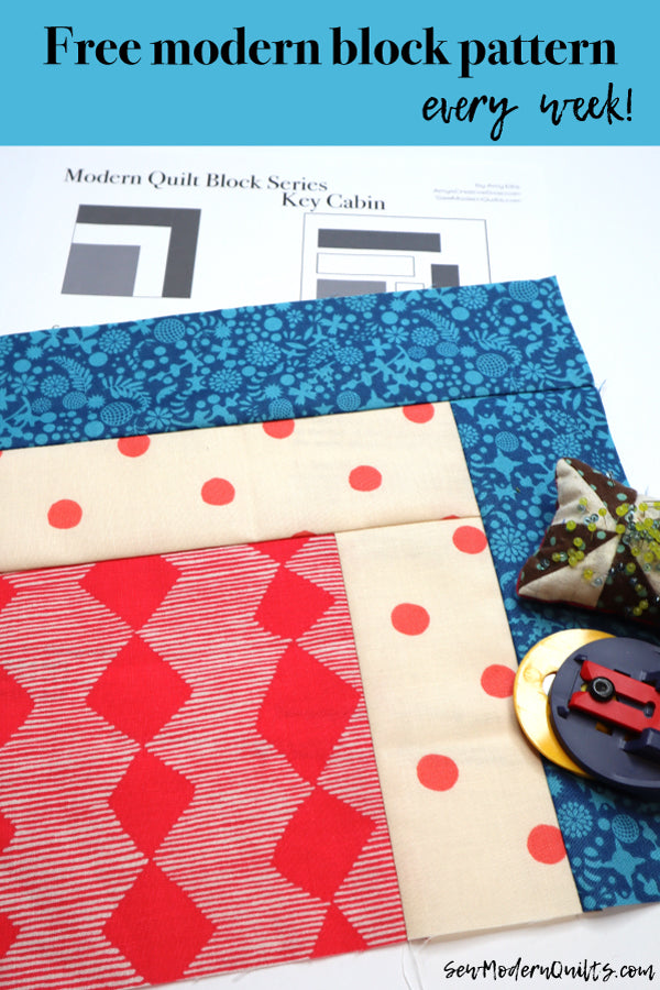 Key Cabin Quilt Block Pattern