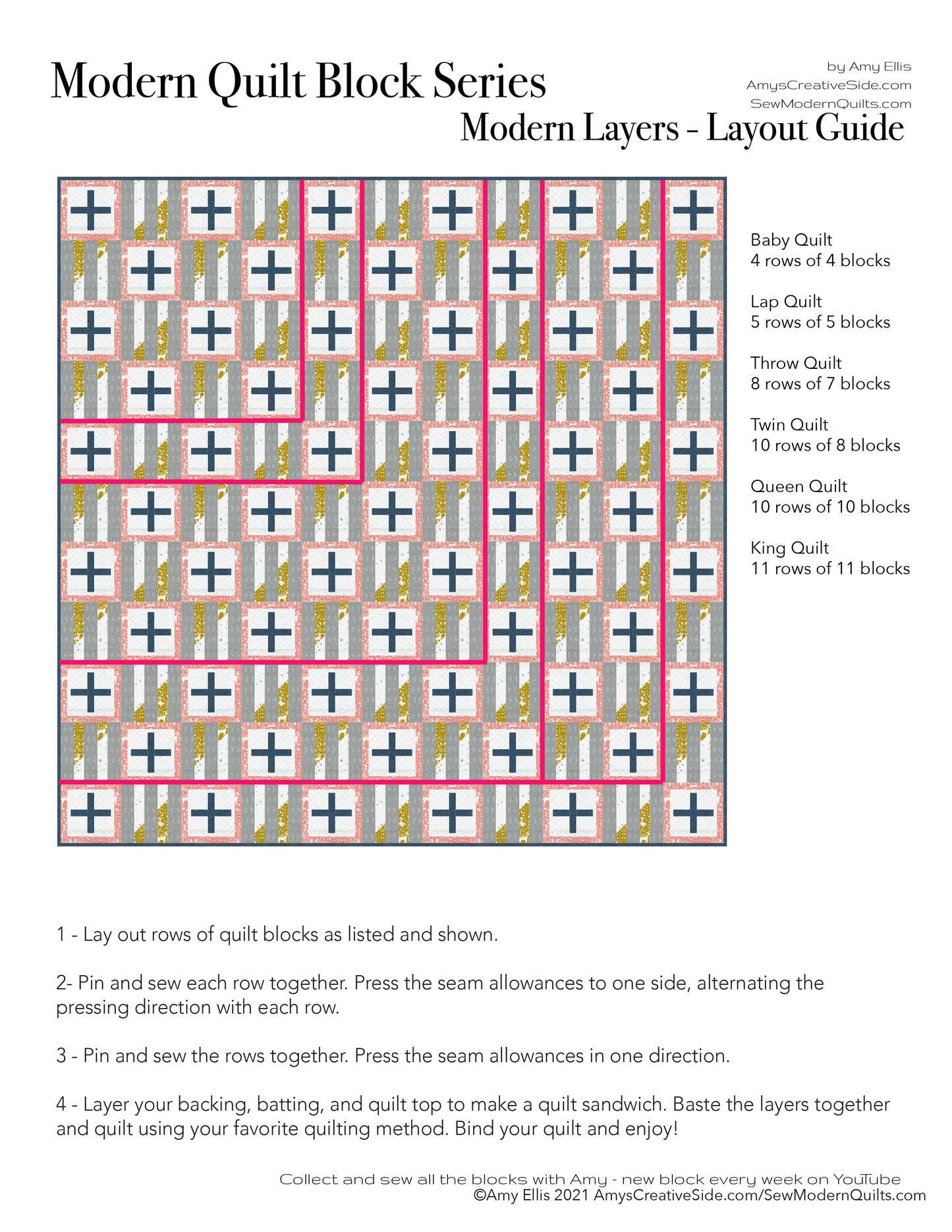 Modern Layers PDF Quilt Pattern