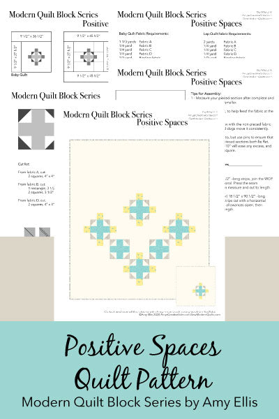 Positive Spaces PDF Quilt Pattern