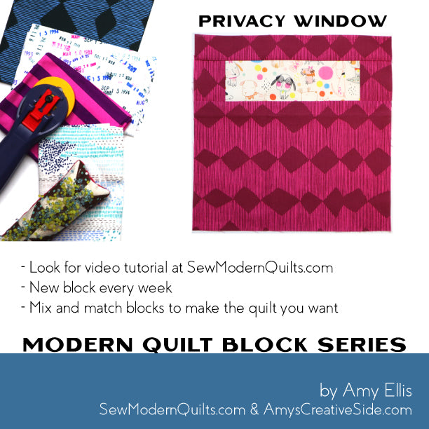 Privacy Window Quilt Block Pattern