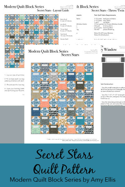 Secret Stars PDF Quilt Pattern