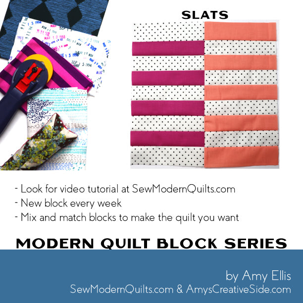 Slats Quilt Block Pattern