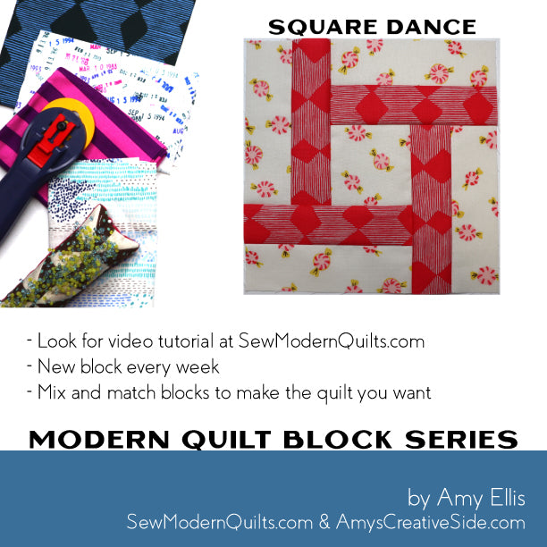 Square Dance Quilt Block Pattern
