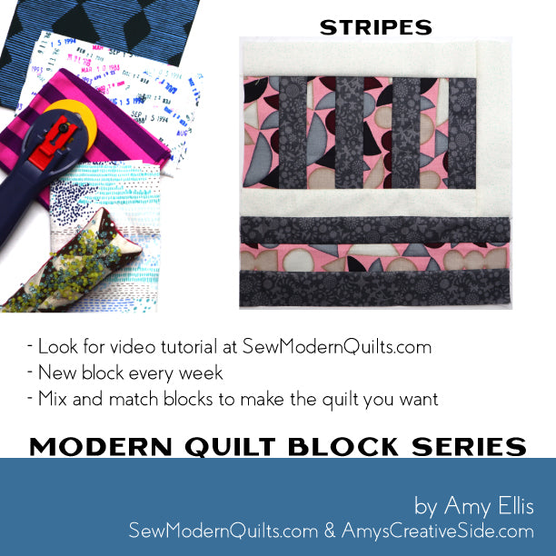 Stripes Quilt Block Pattern