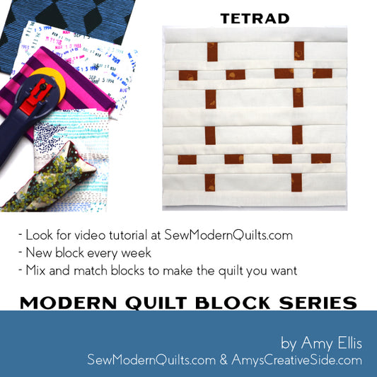 Tetrad Quilt Block Pattern