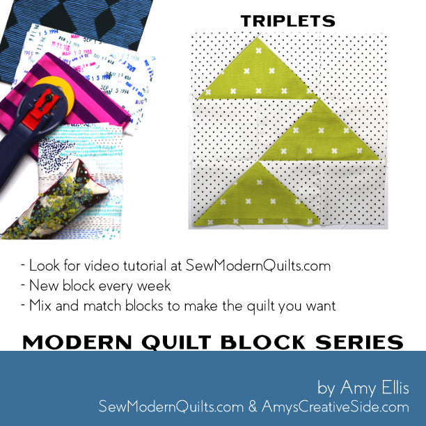 Triplets Quilt Block Pattern